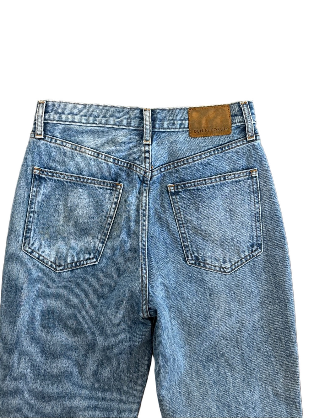 Denim Forum The Joni High Rise Loose Jeans Blue Size 24 - Picture 4 of 11
